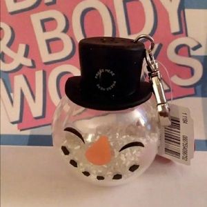 ❄️ Snowman ⛄️ Globe Sanitizer Holder RARE! Brand New
